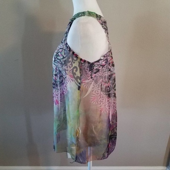 Design Works Sheer Sleeveless Blouse - Picture 4 of 9